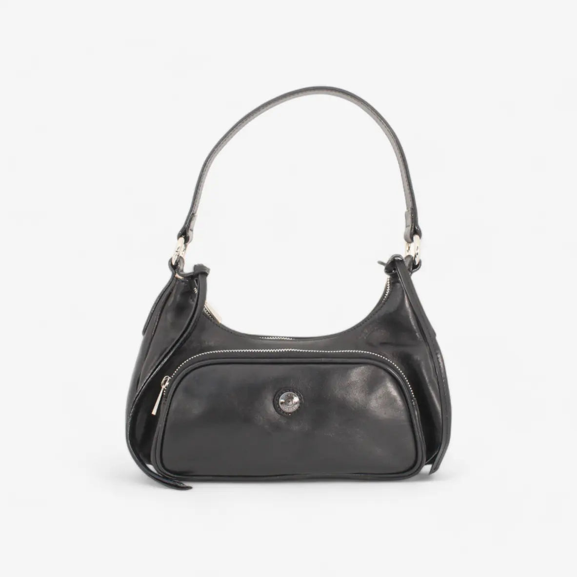 Frontpocket Hobo Bag schwarz
