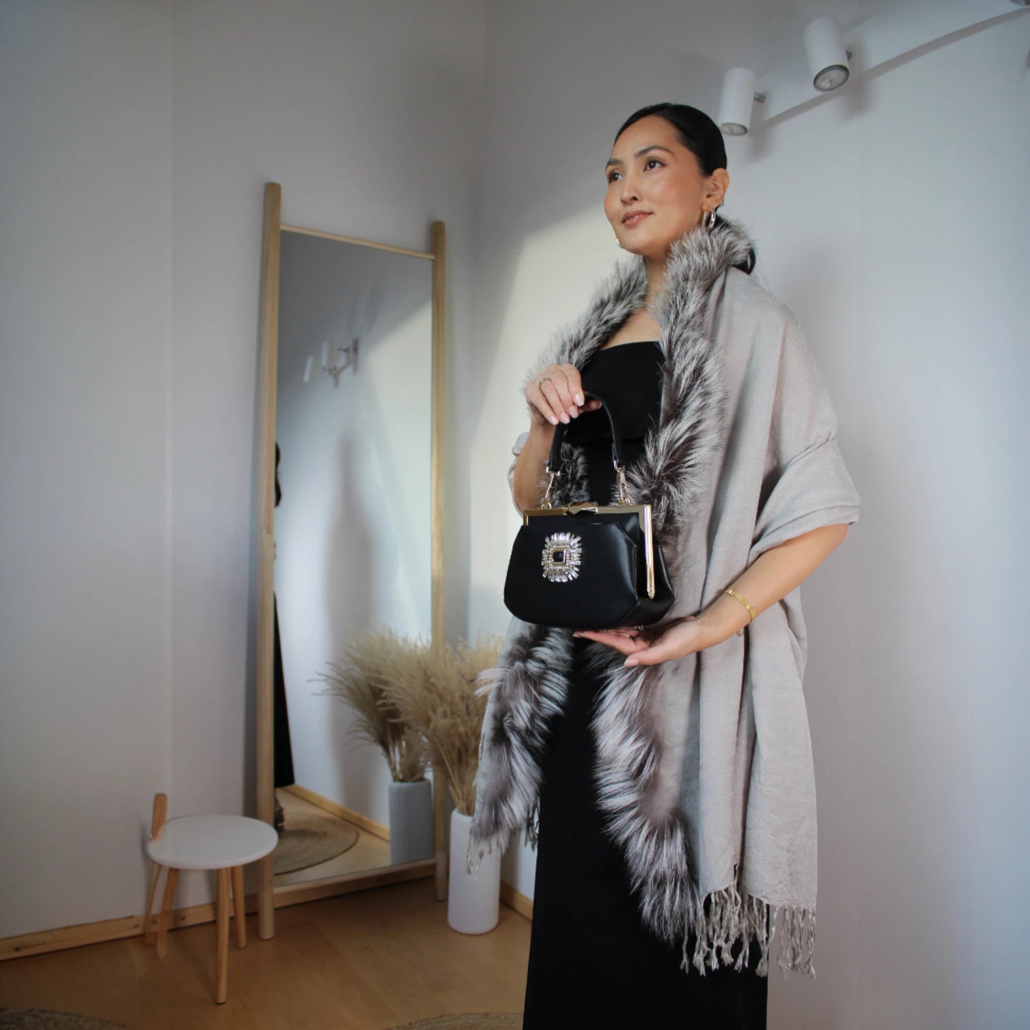 Venere Schultertasche schwarz