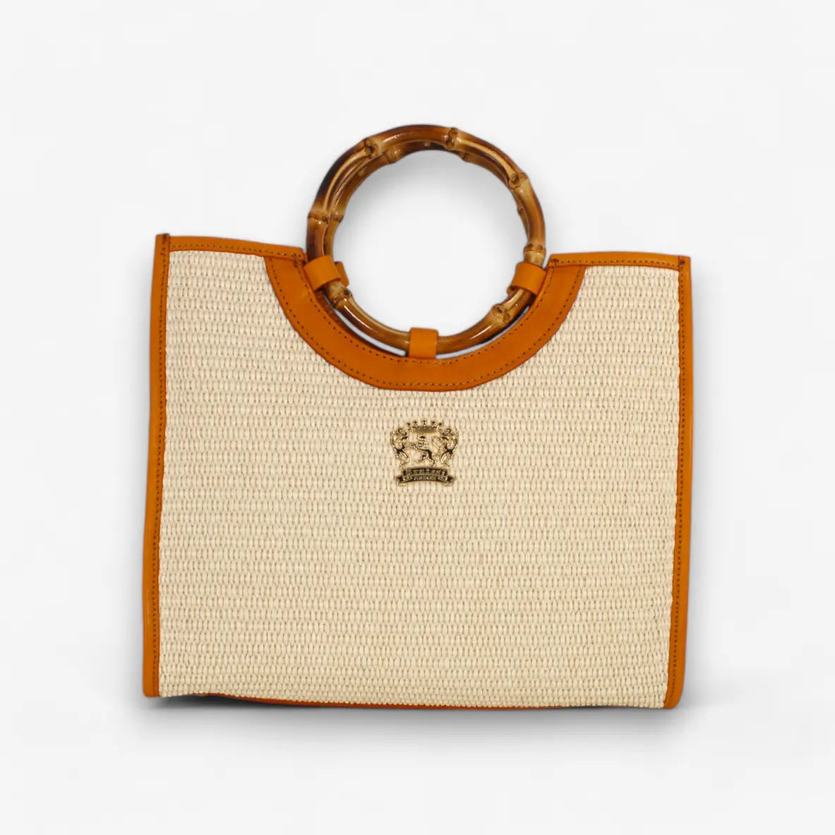 Girone Tote Bag Raffia cognac