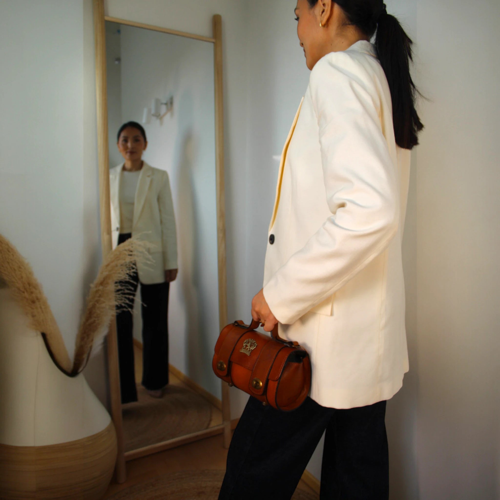 Sanbernardo Top-Handle Bag kastanie
