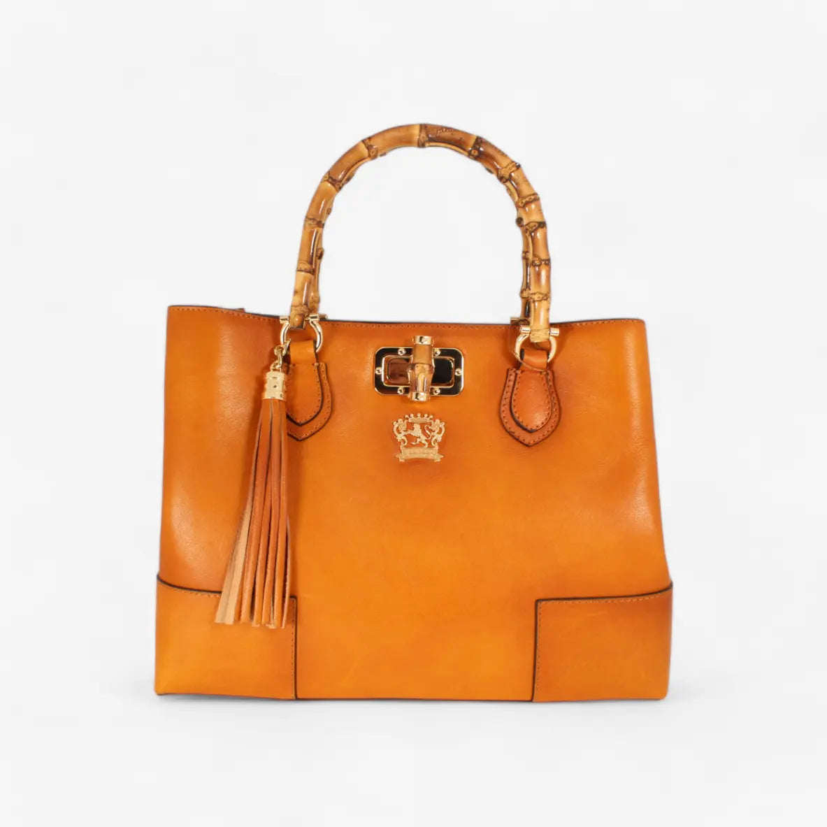 Sarteano Bamboo Schultertasche braun