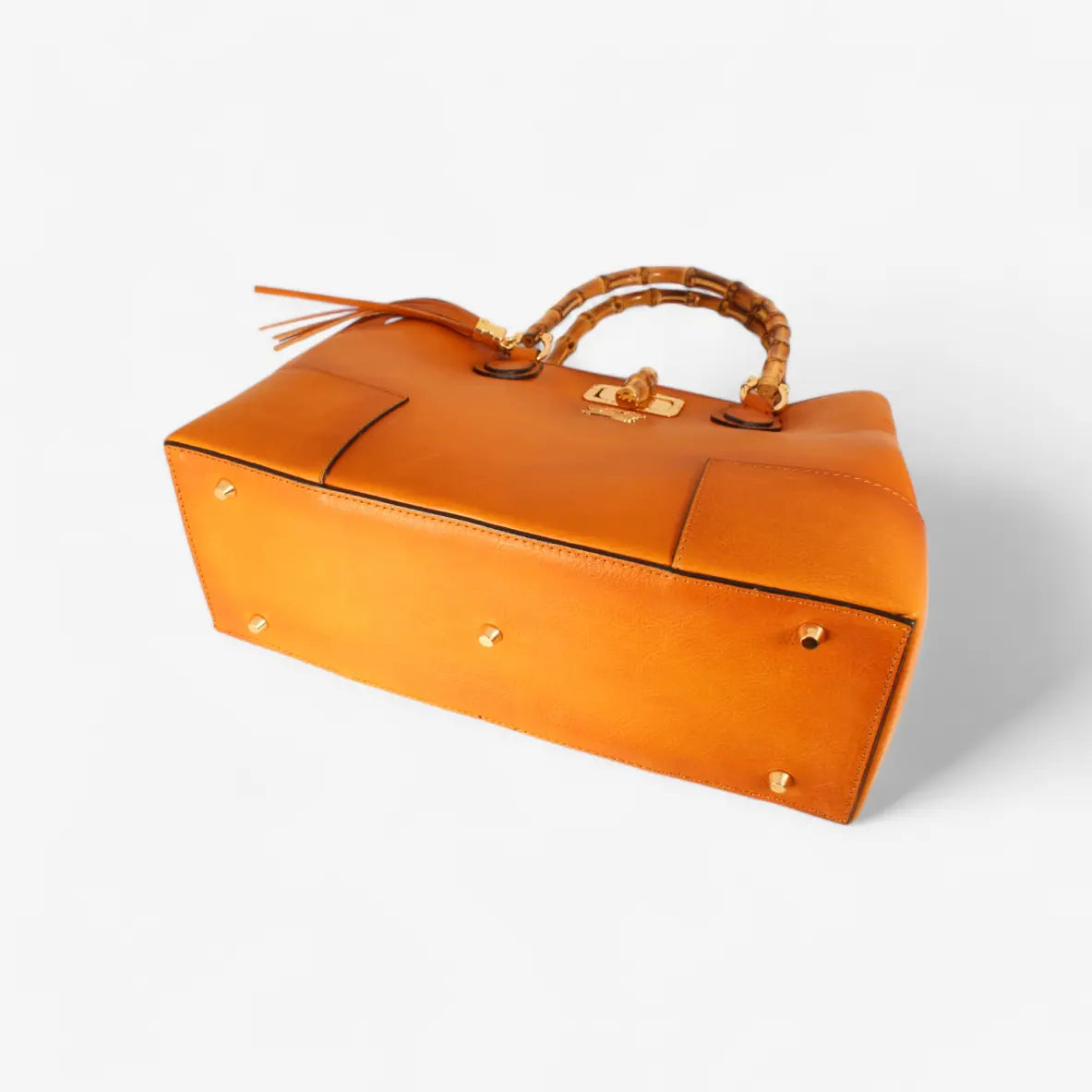 Sarteano Bamboo Schultertasche braun