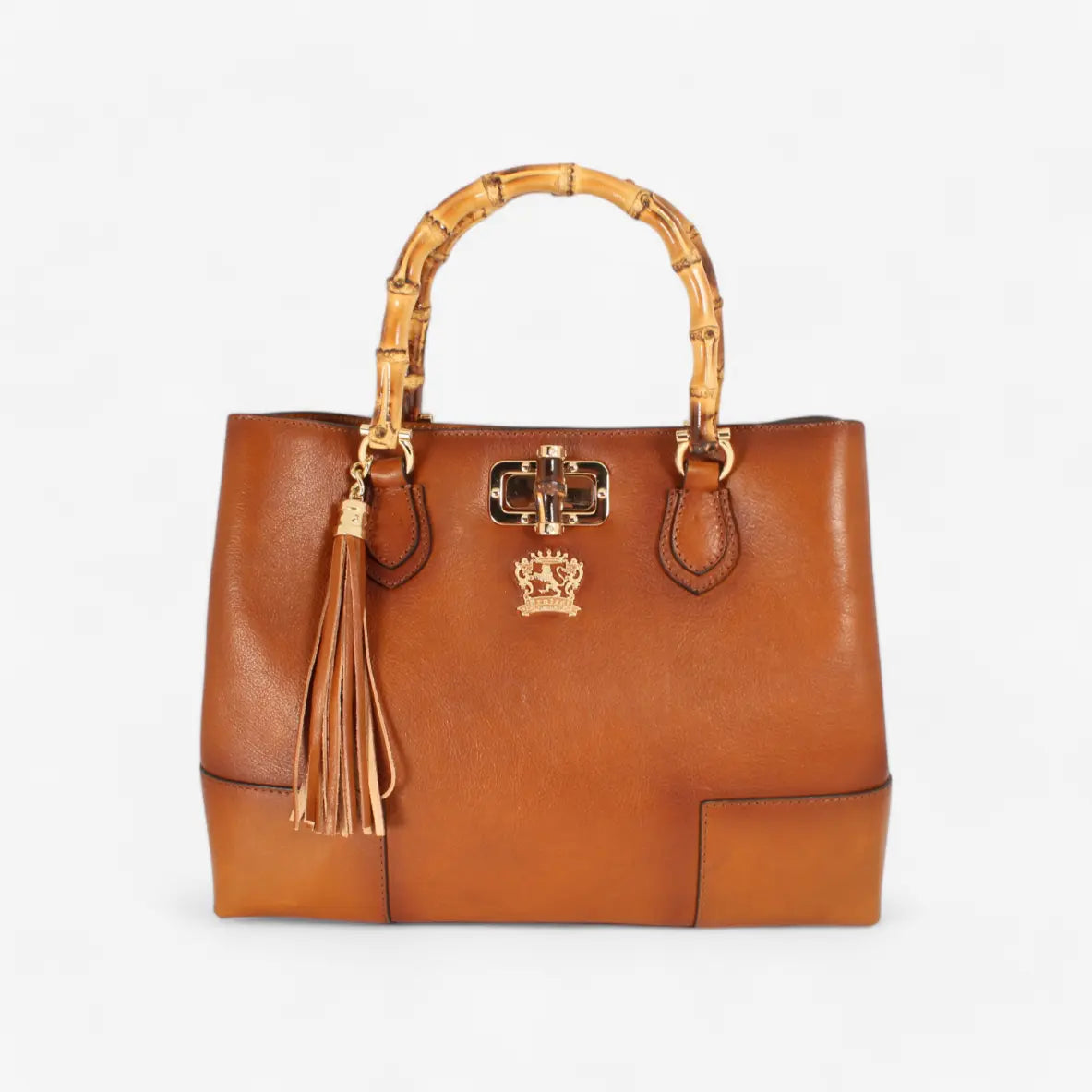 Sarteano Bamboo Schultertasche braun