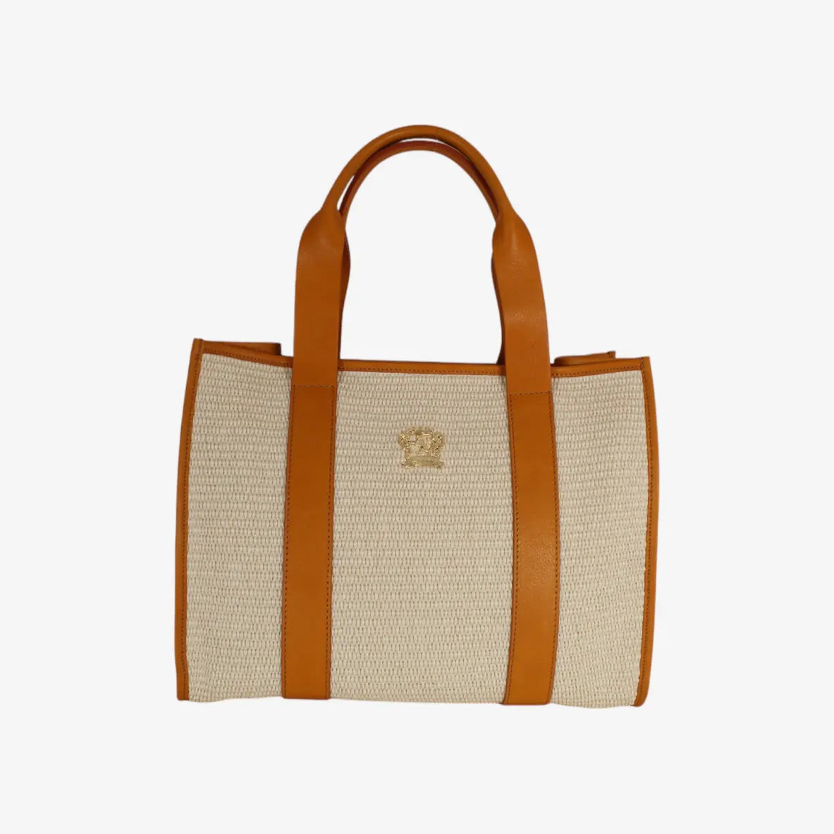 Tonfano Tote Bag Raffia cognac