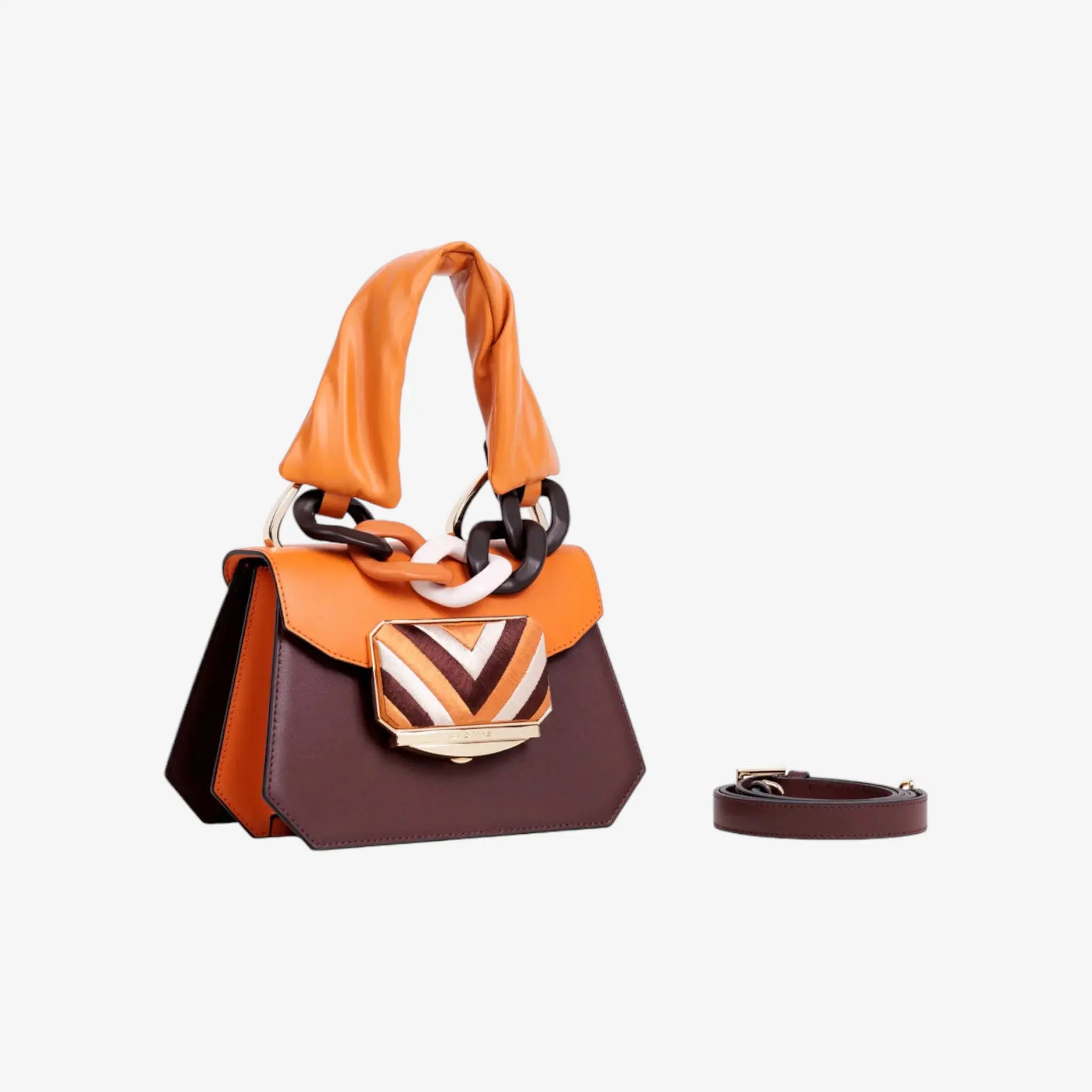 Oasi Jade Schultertasche kastanie