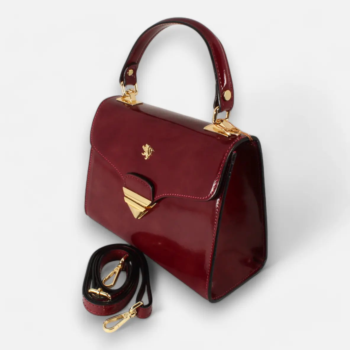 Burchio Satchel Bag weinrot