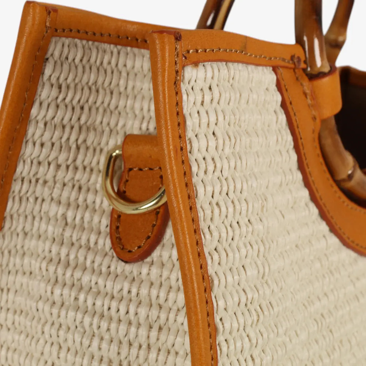 Girone Tote Bag Raffia cognac