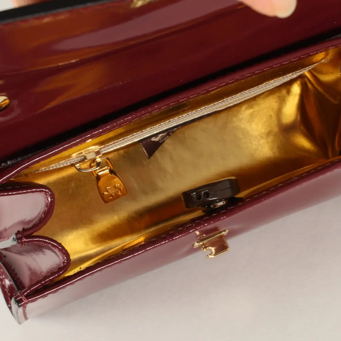 Miss Impruneta Mini Satchel weinrot