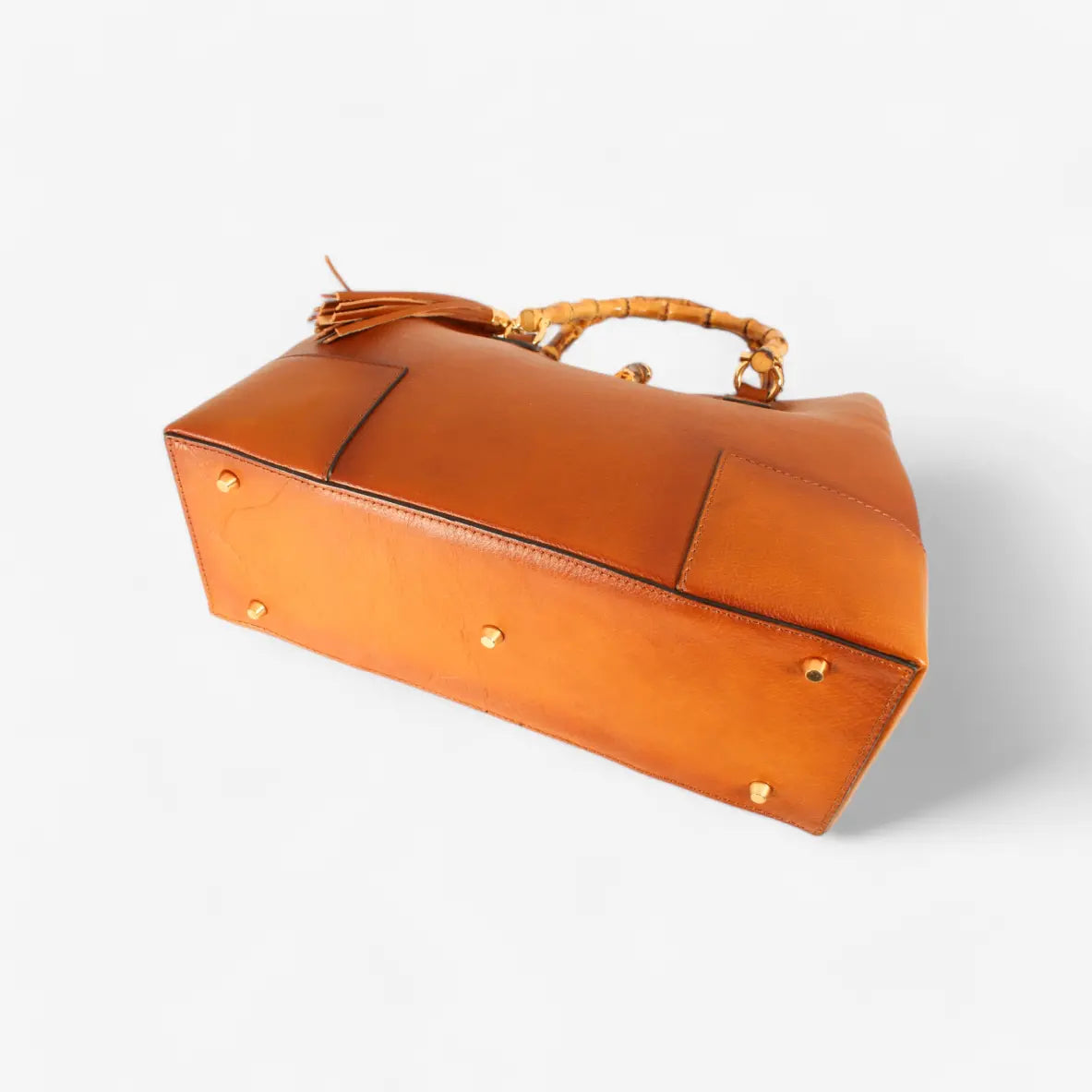 Sarteano Bamboo Schultertasche braun