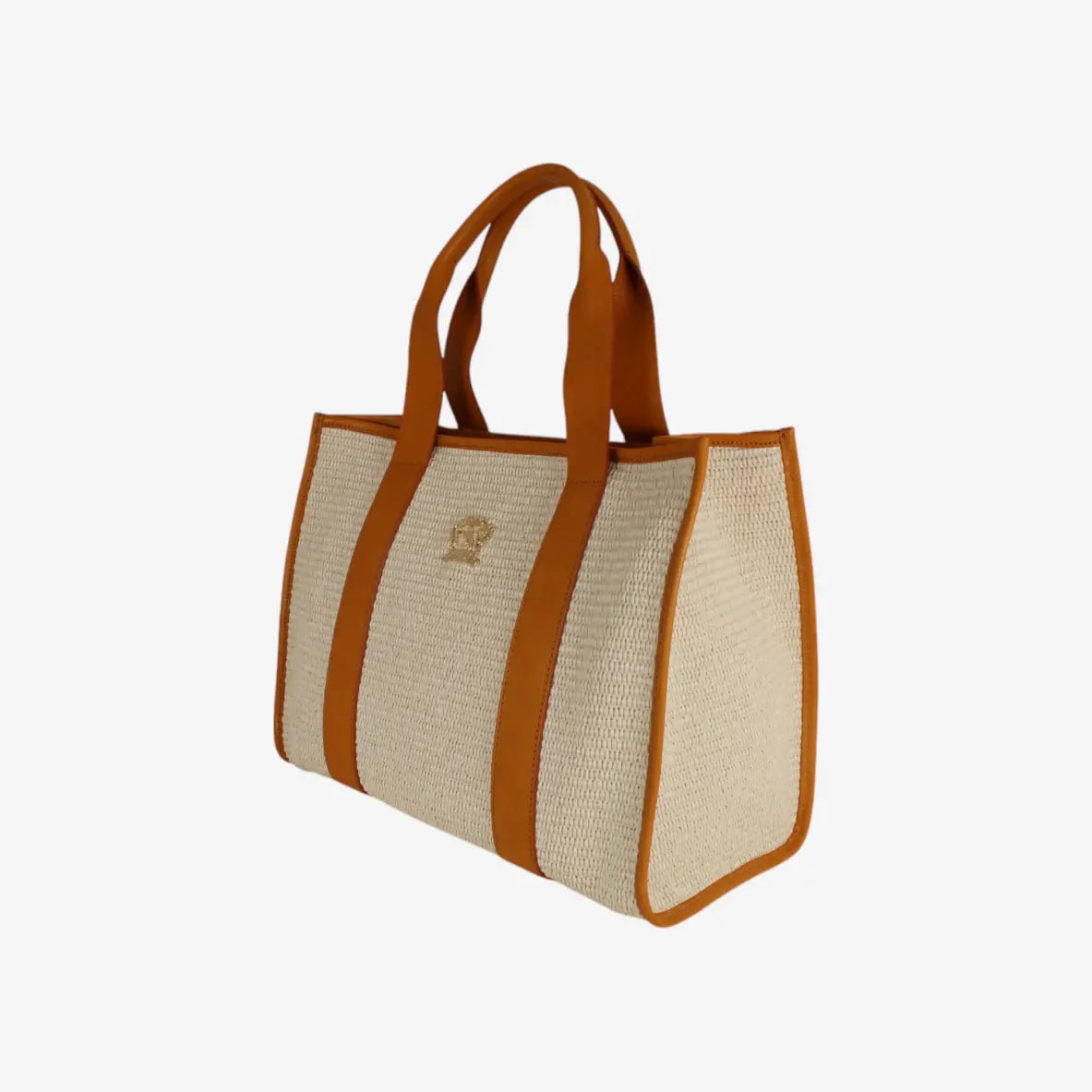 Tonfano Tote Bag Raffia cognac