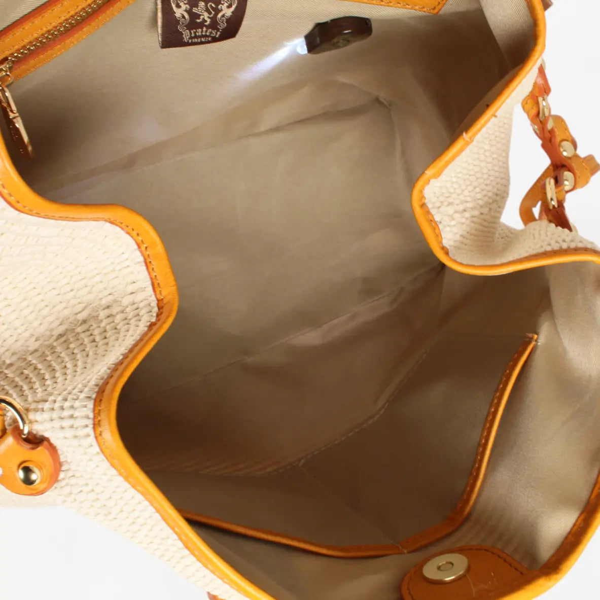 Vetulonia Raffia Shopper cognac