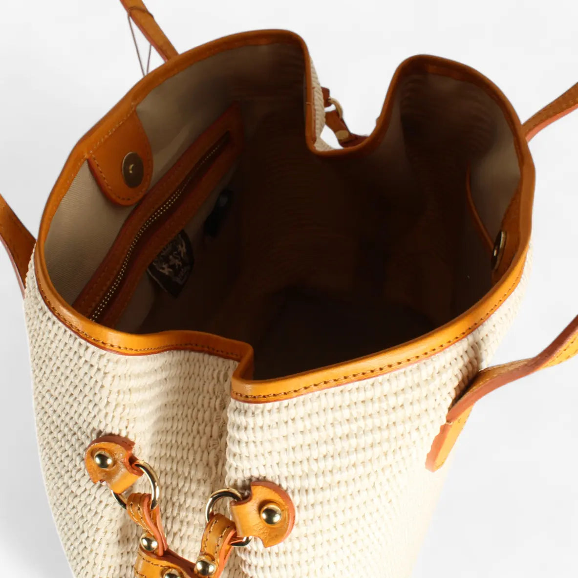 Vetulonia Raffia Shopper cognac